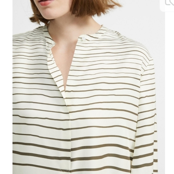 Nwt THEORY 100% silk popover tunic - Picture 2 of 7